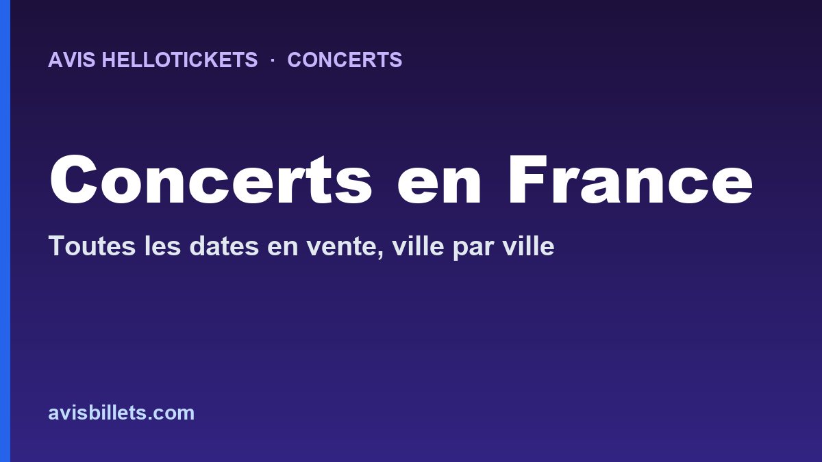 Avis Hellotickets KYO Rennes 2027 : billets du concert