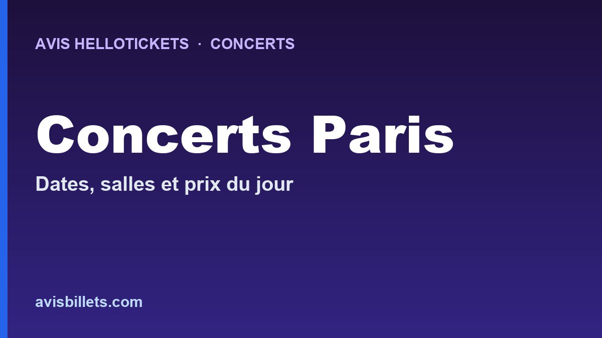 Avis Hellotickets Jack Johnson Paris 2027 : billets du concert